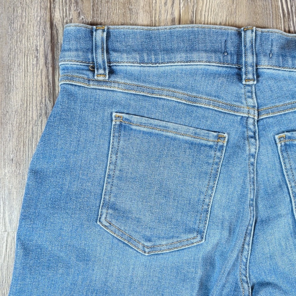 SPANX Women's Wide Leg Denim Jeans in Medium Blue - Picture 13 of 13